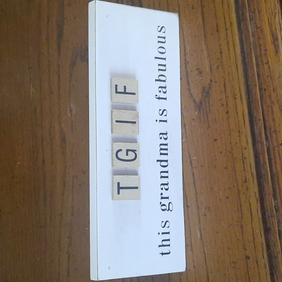 Grandma wooden sign table tent decor - Picture 1 of 7